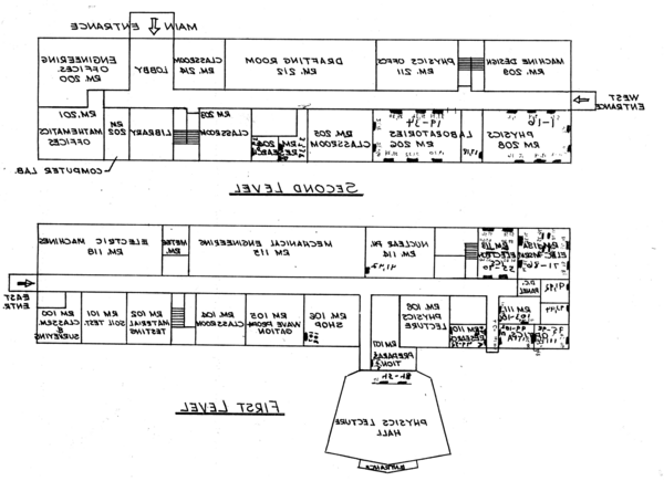 Line Drawing of Kretschmar Hall.